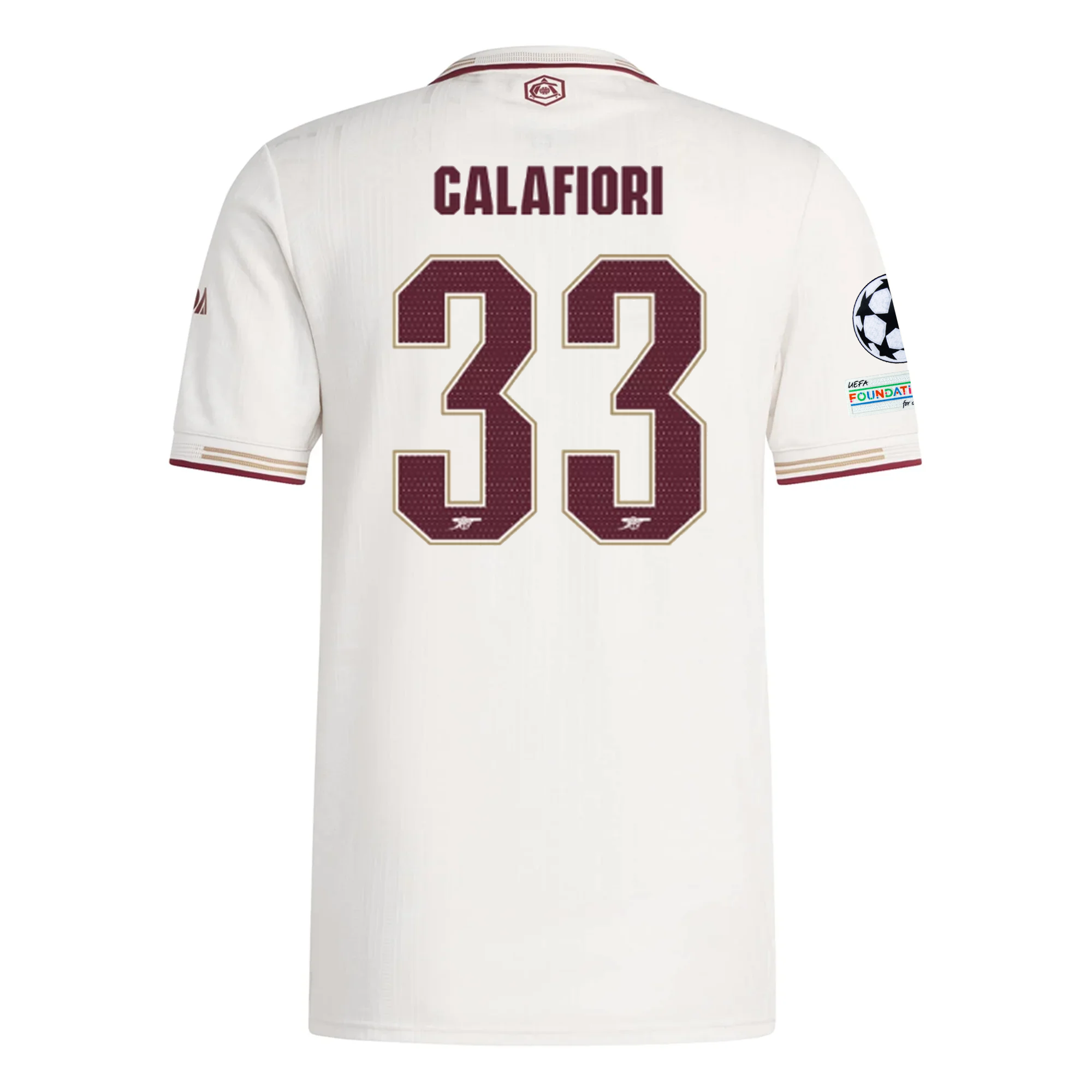 Arsenal Calafiori 2025-2026 UCL Third Jersey – Authentic Shirt