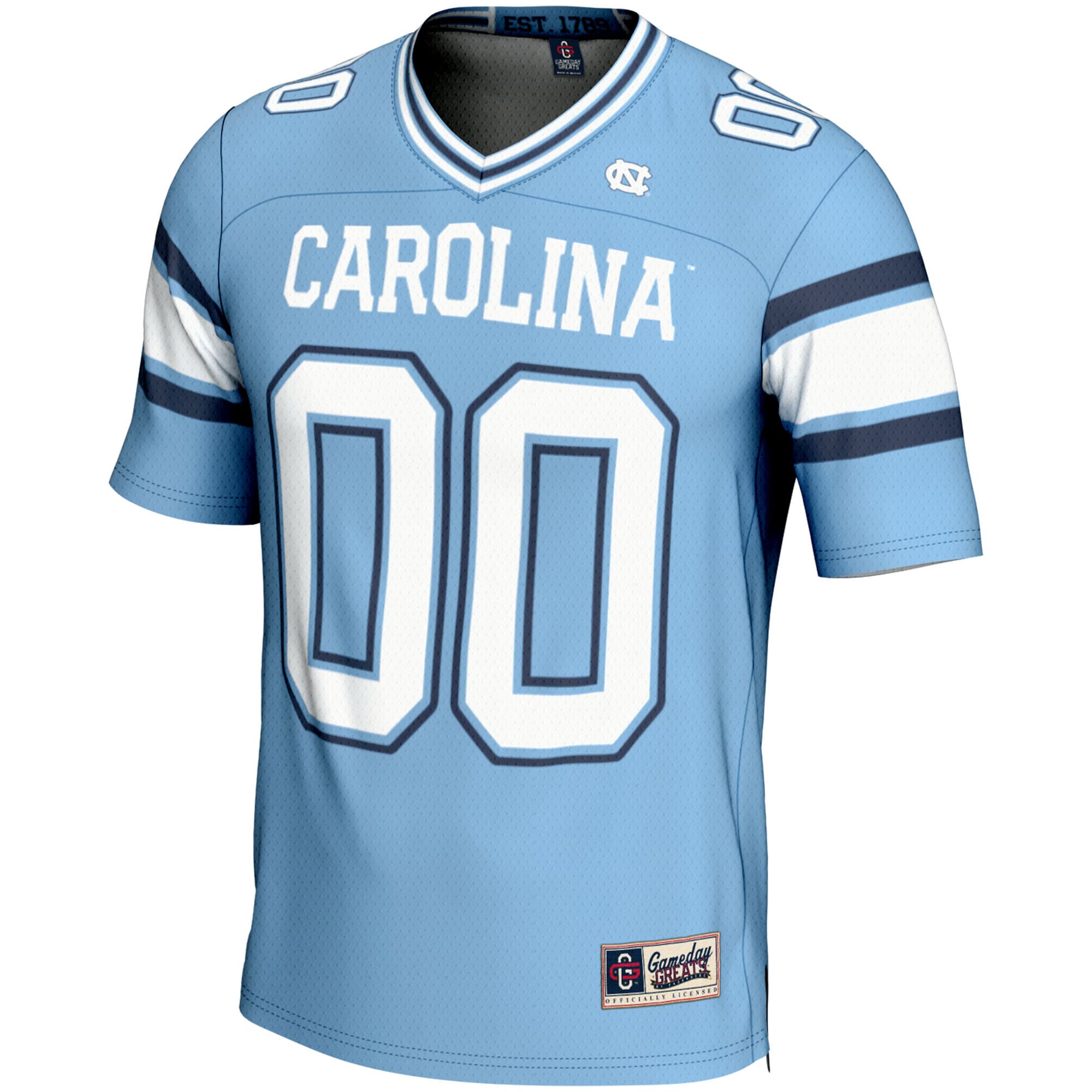 [NJP] North Carolina Tar Heels GameDay Greats Youth NIL Pick-A-Player Football Jersey - Carolina Blue