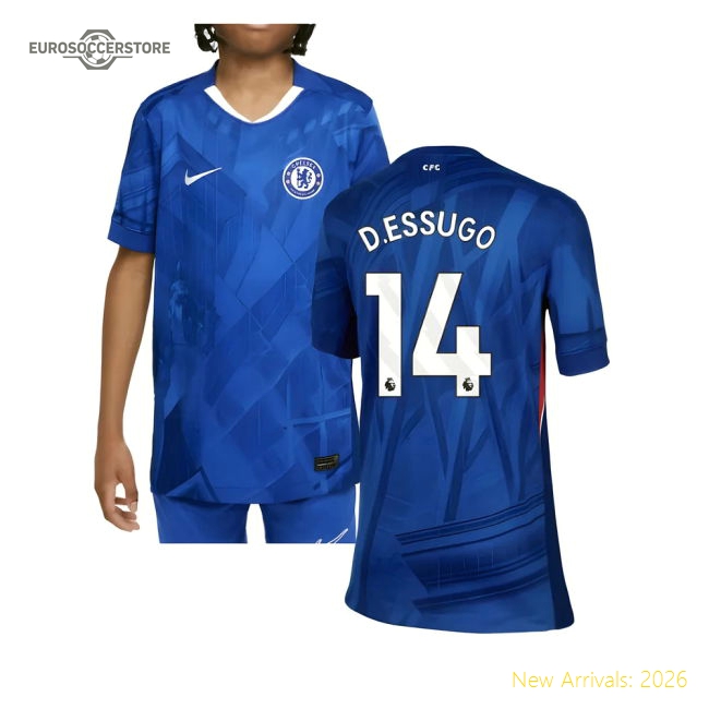 Chelsea Kids Durable D.essugo Jersey 2025-2026 Easy-care