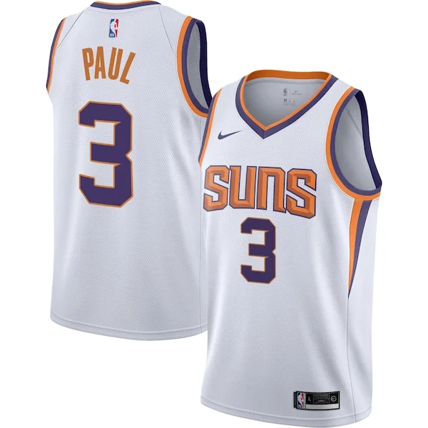 Chris Paul PHX Authentic Basketball Jersey - White - Licensed Product