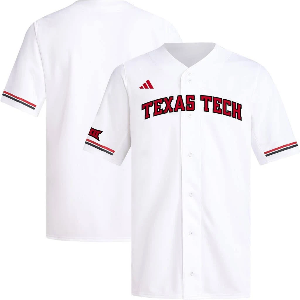 [NJP] Youth Texas Tech Red Raiders Replica Baseball Jersey - White