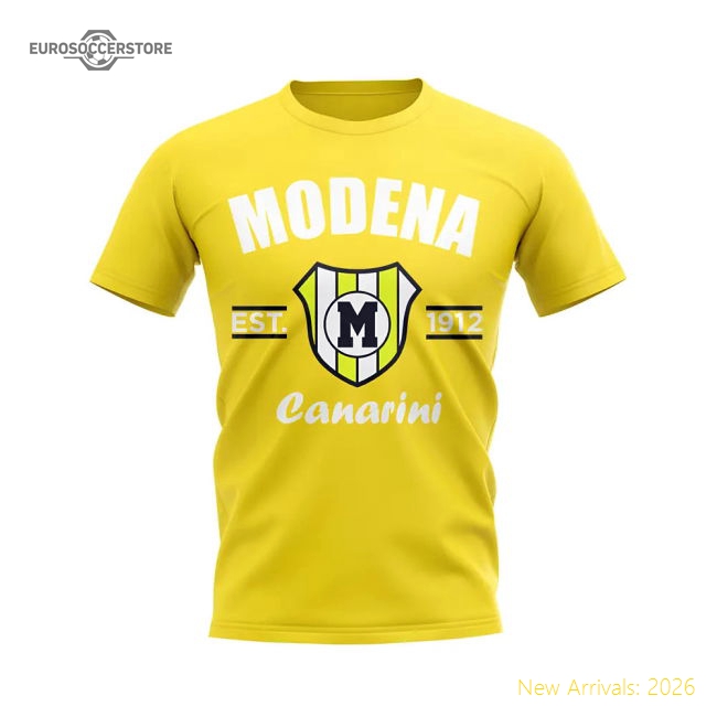 High-quality Modena Established Football Tee (yellow) - Official Design
