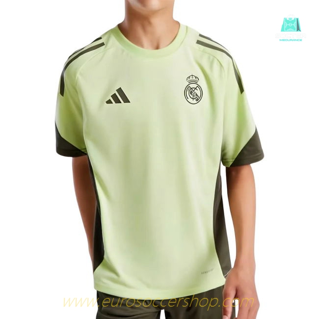 2025-2026 Real Madrid Training Jersey (Almost Lime) - Kids (Vini Jr. 7)