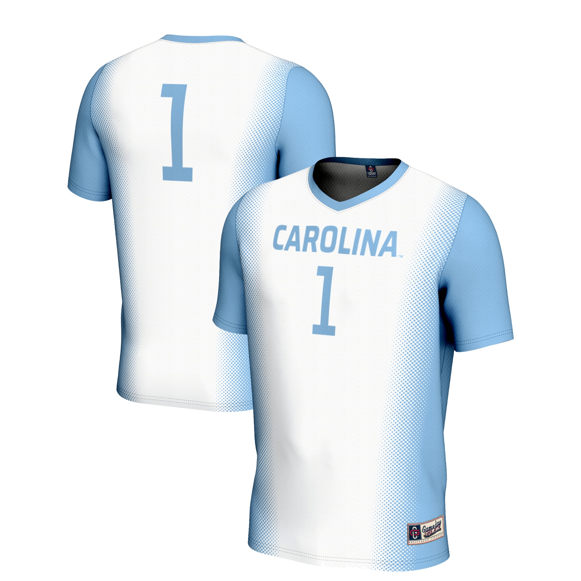 [NJP] North Carolina Tar Heels GameDay Greats Youth Women's Soccer Lightweight Fashion Jersey - White