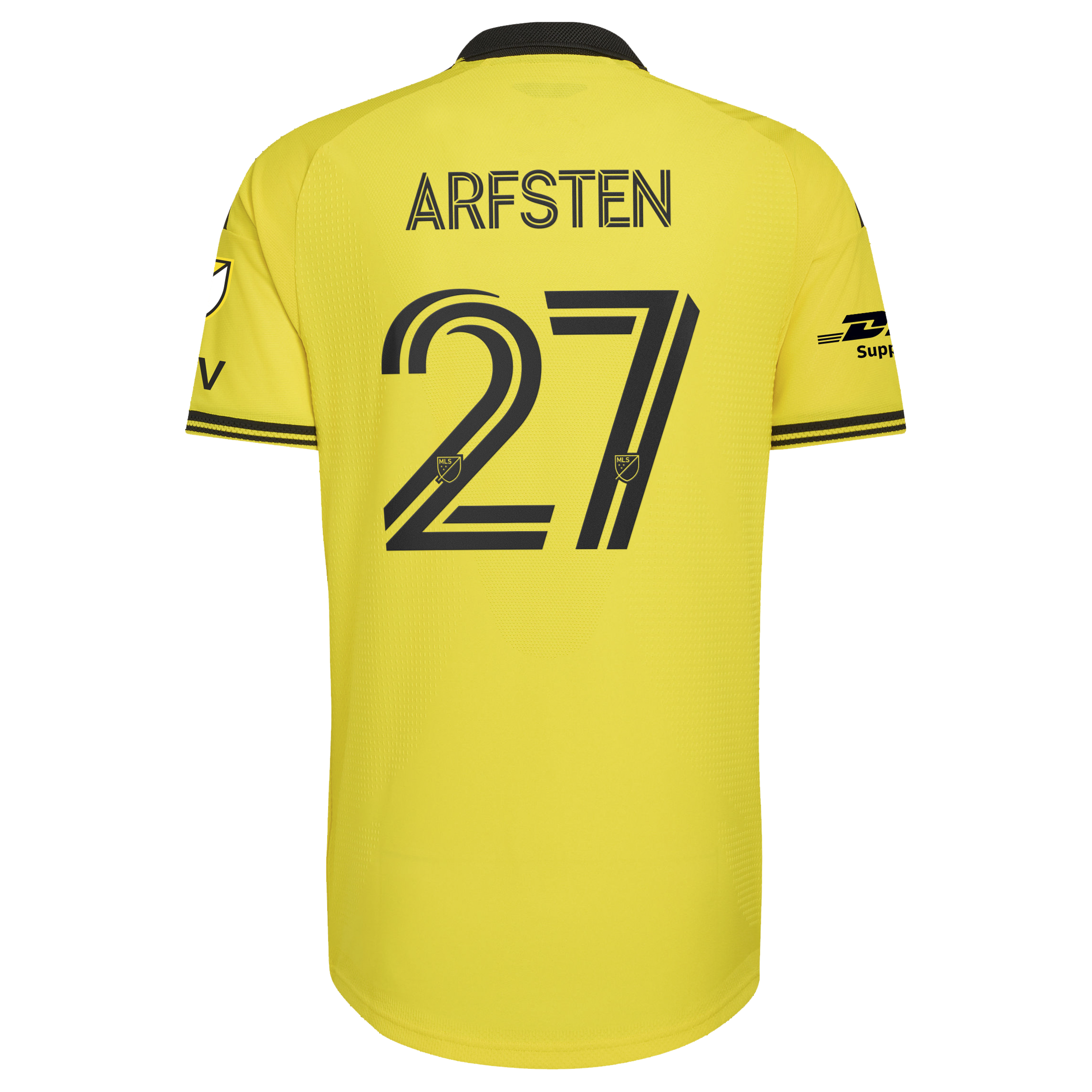 [LK] Maximilian Arfsten Columbus Crew 2026 The Crafted for Excellence Kit On-Field Authentic Patch Jersey - Yellow