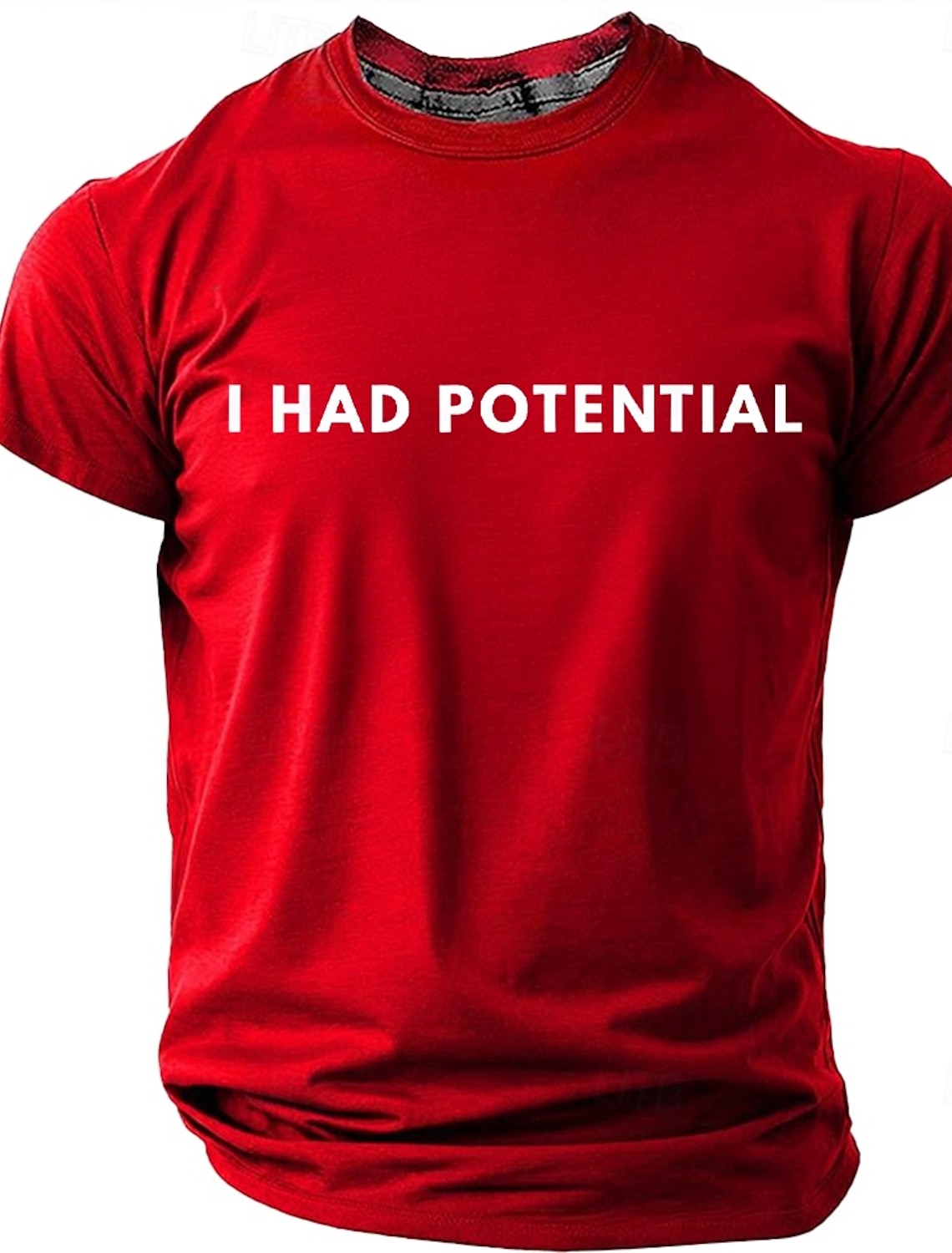 Men's I Had Potential Funny Sarcastic Quote Minimalist Meme T Shirt Graphic Regular Fit Gifted Child Burnout Humor Casual Daily Designer Clothing Apparel S M L XL XXL XXXL