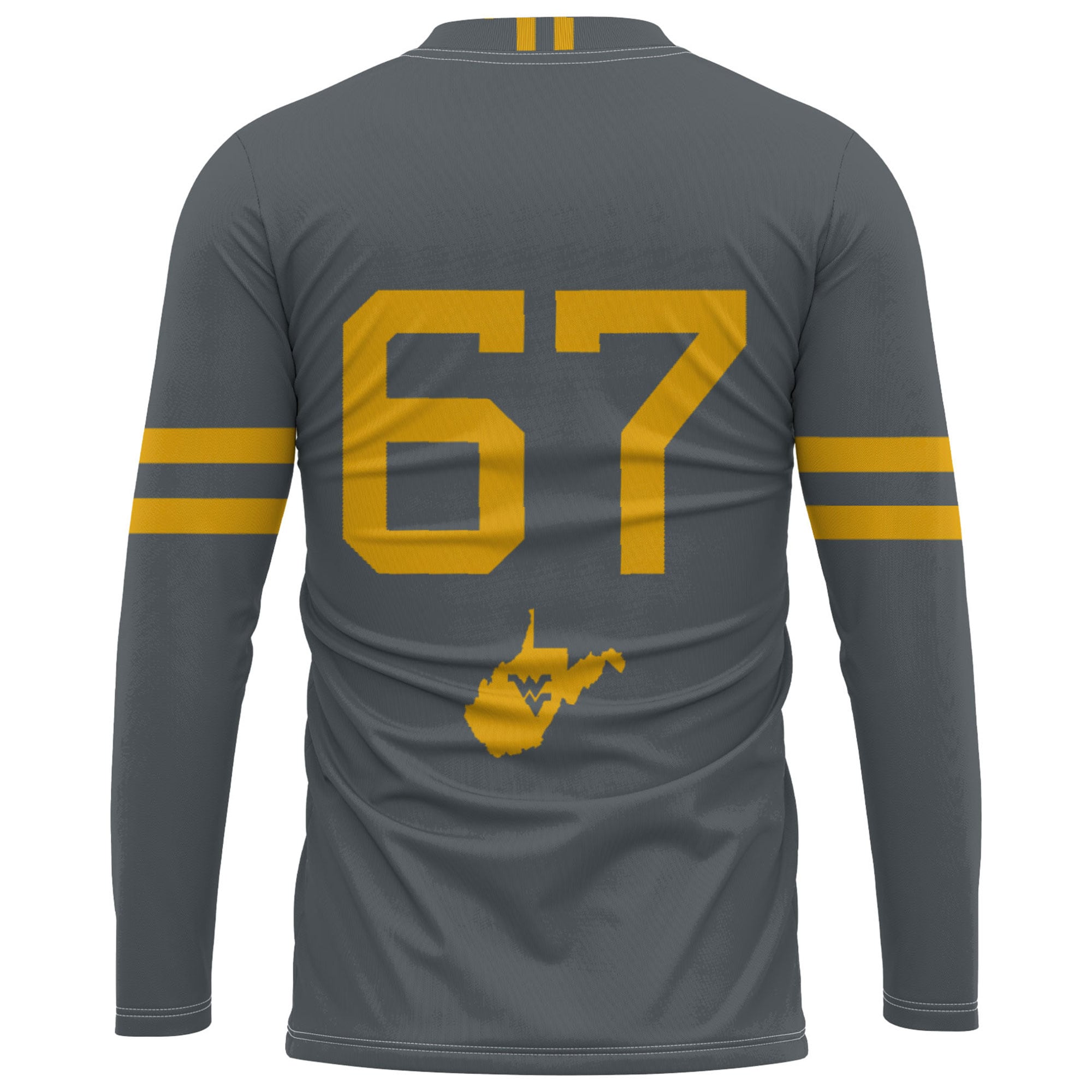 [NJP] West Virginia Mountaineers GameDay Greats Unisex Lightweight Volleyball Jersey - Gray