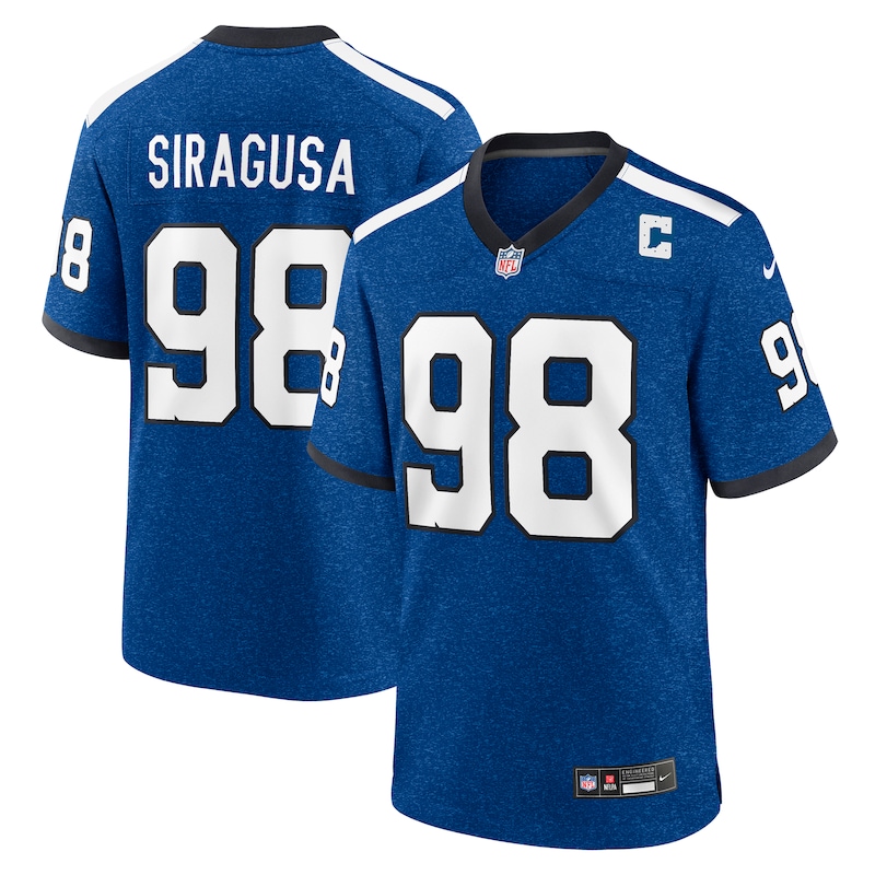 None Tony Siragusa Record-Breaker IND Colts Officially Licensed Jersey