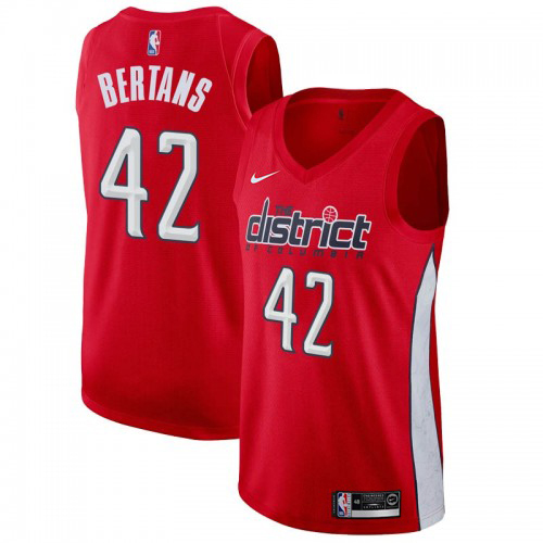 Red Nike W. Wizards #42 NBA Jersey Premium Quality NBA Fan Apparel