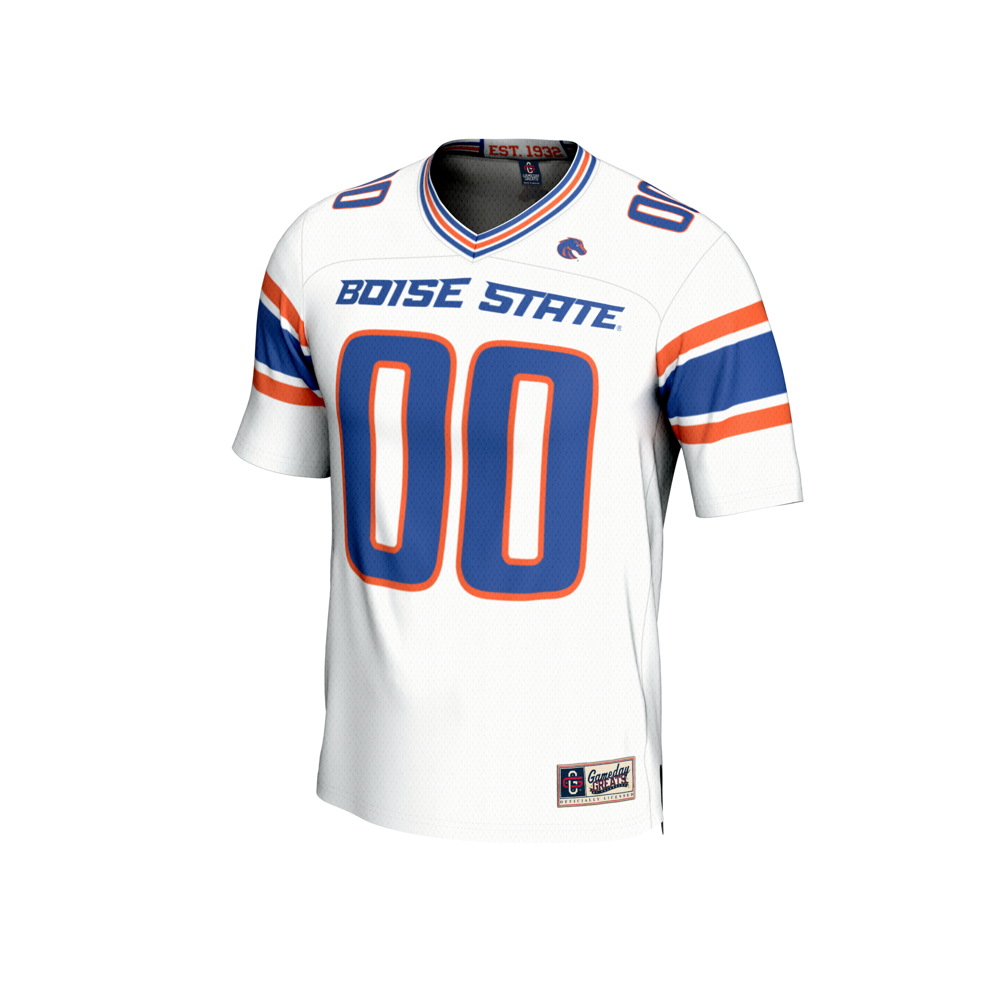Boise State Broncos GameDay Greats Unisex NIL Pick-A-Player Lightweight Collegiate Football Fashion Jersey - White
