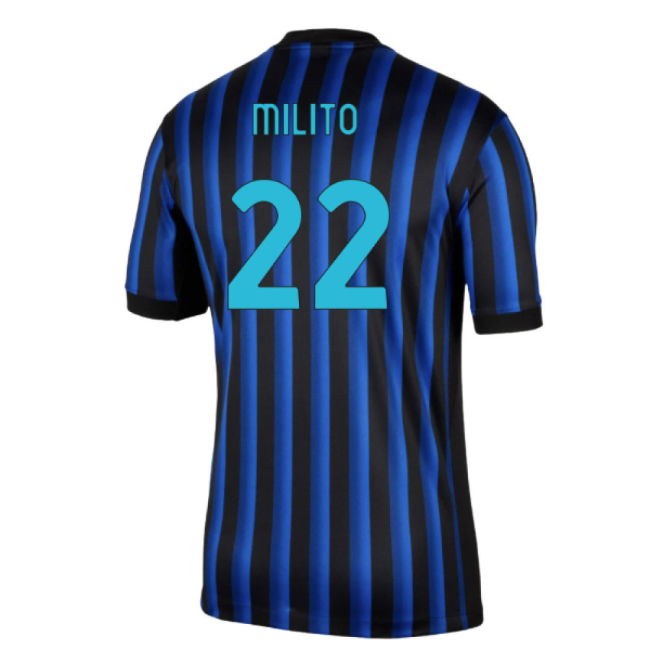 2025-2026 Inter Milan Home Shirt (Milito 22)