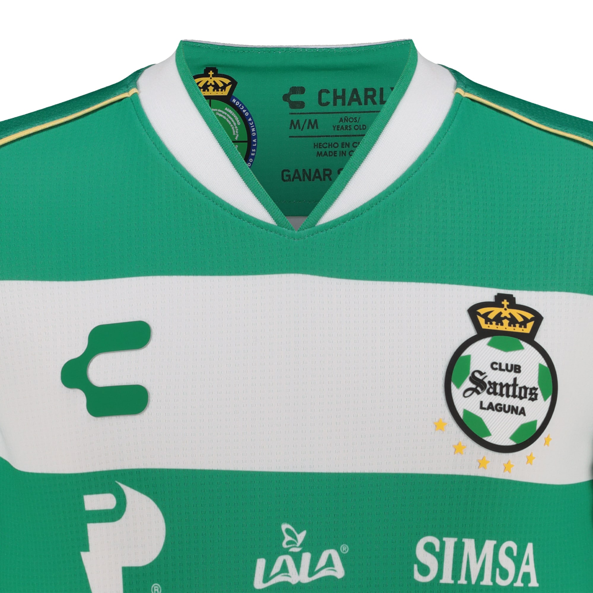 [SJH] Santos Laguna Charly Youth 2025/26 Home Authentic Jersey - Green
