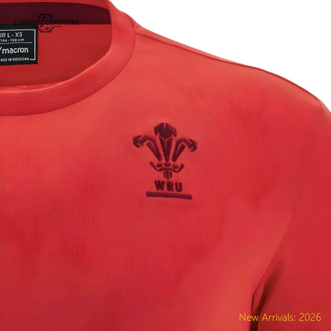 2025-2026 Wales WRU Travel Cotton Tee (Red) - Kids