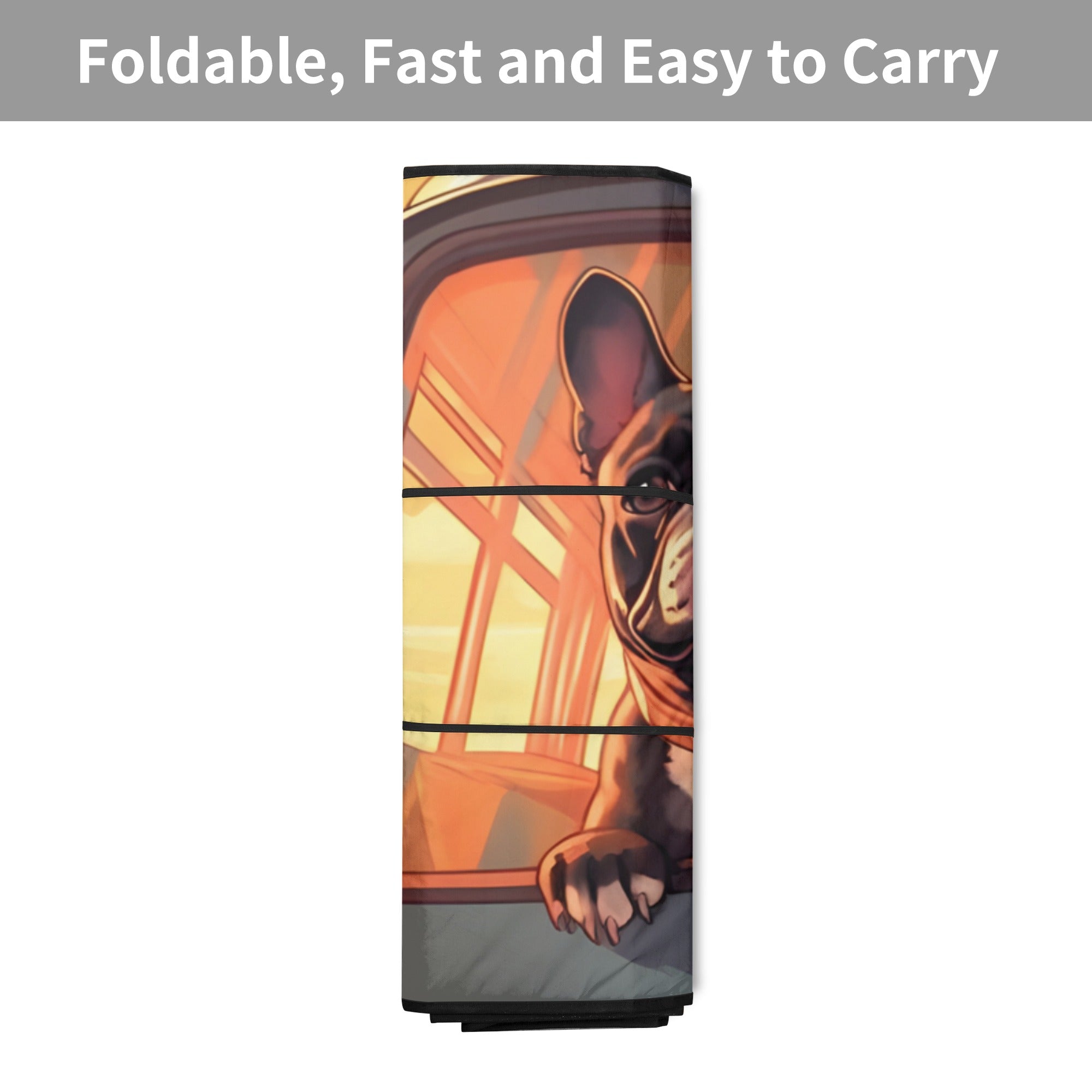 Henry - French Bulldog Car Auto Sun Shade Outdoor Use | Durable Build