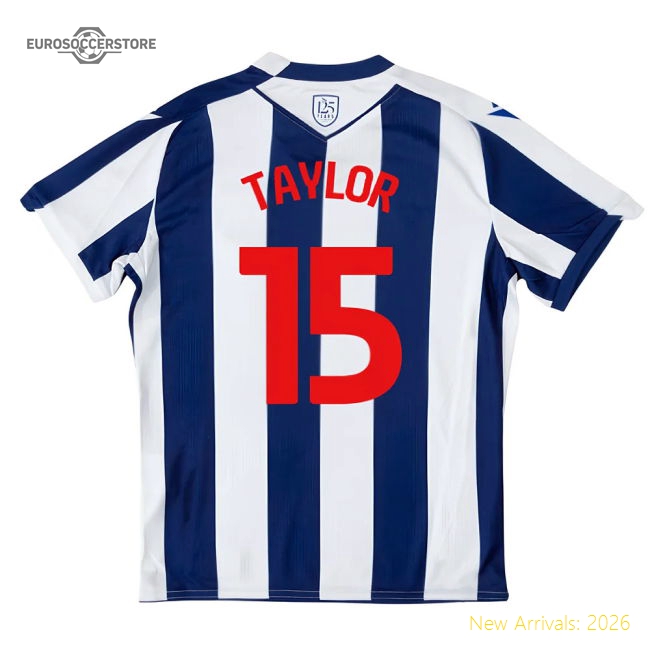 2025-2026 West Brom Wba Home Shirt - Kids (taylor 15) - Authentic Design
