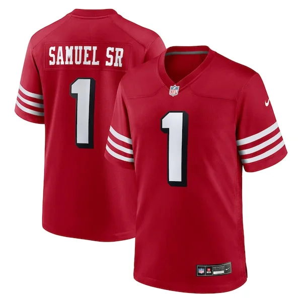 Durable SF 49ers Game Jersey - Scarlet | NFL Fan Apparel | NFL Footbal