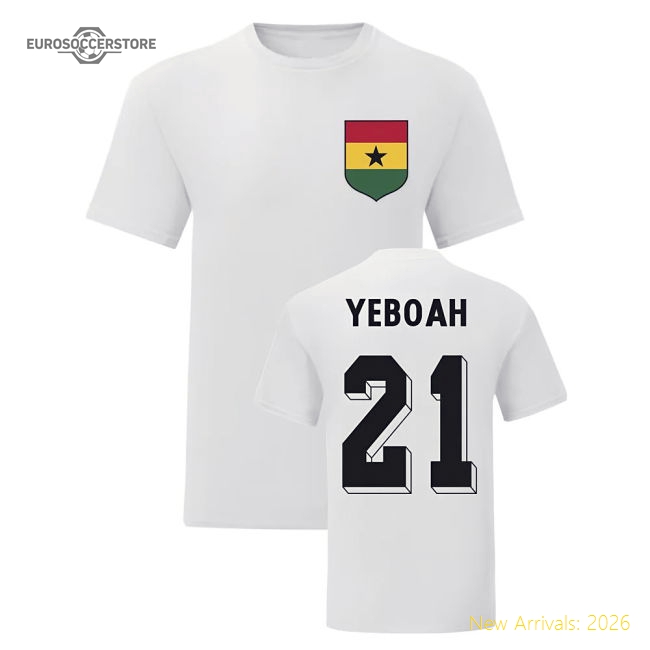 Tony Yeboah Ghana National Team National Hero Tee (white)