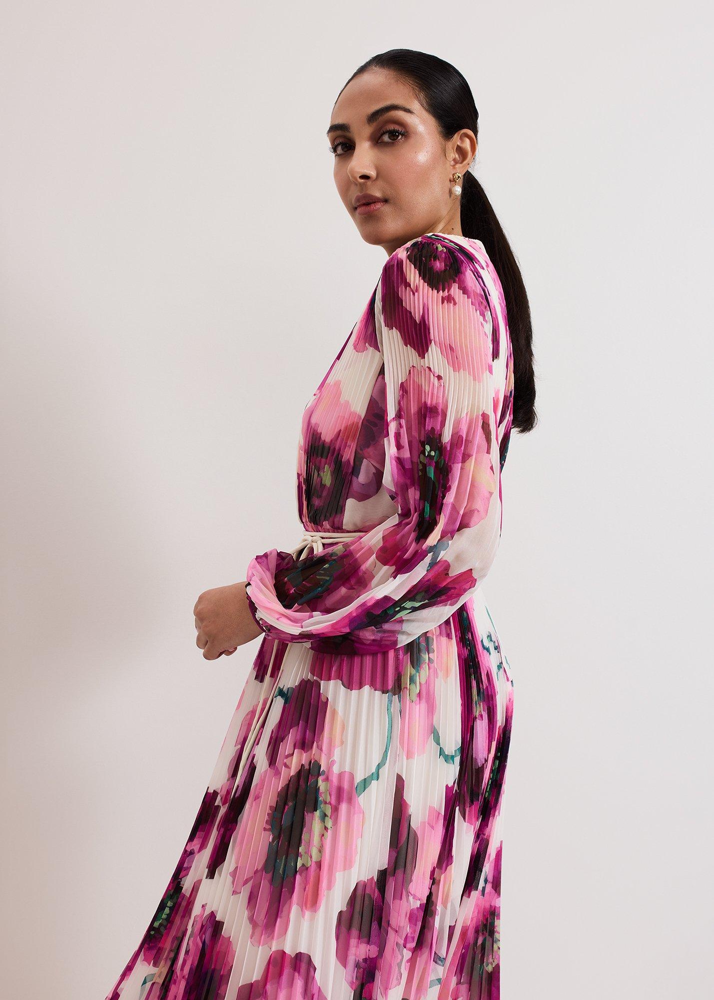 Petite Natalia Floral Print Maxi Dress