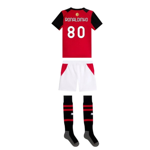 [JED] 2026-2027 AC Milan Home Mini Kit (Ronaldinho 80)