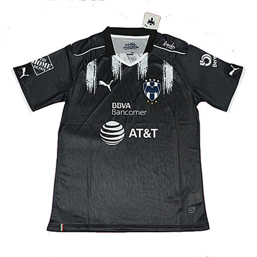 Lightweight Monterrey Away 201718 Black Soccer Jersey Shirt