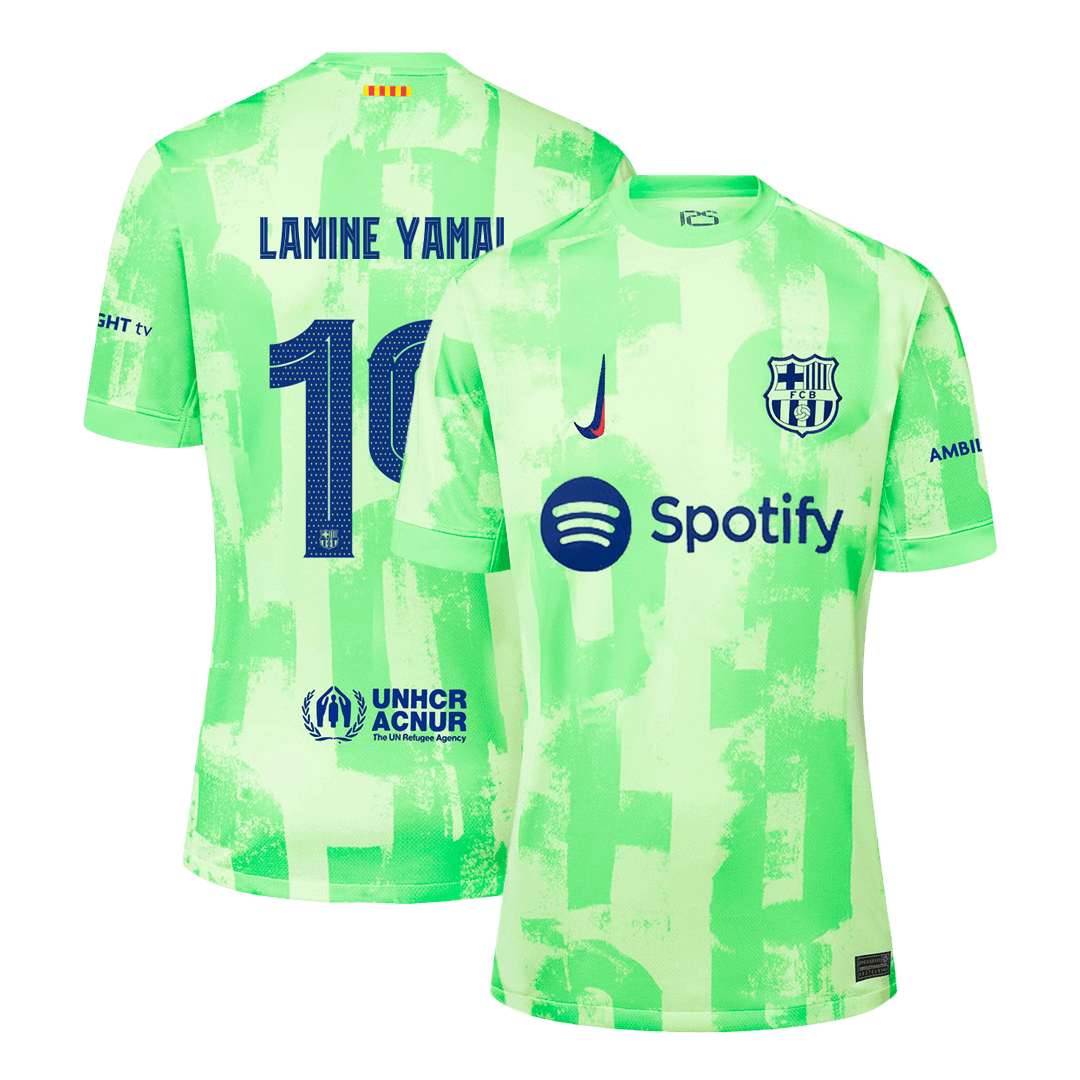 LAMINE YAMAL #19 Barcelona Third Away Soccer Jersey 2024/25 - UCLAuthe