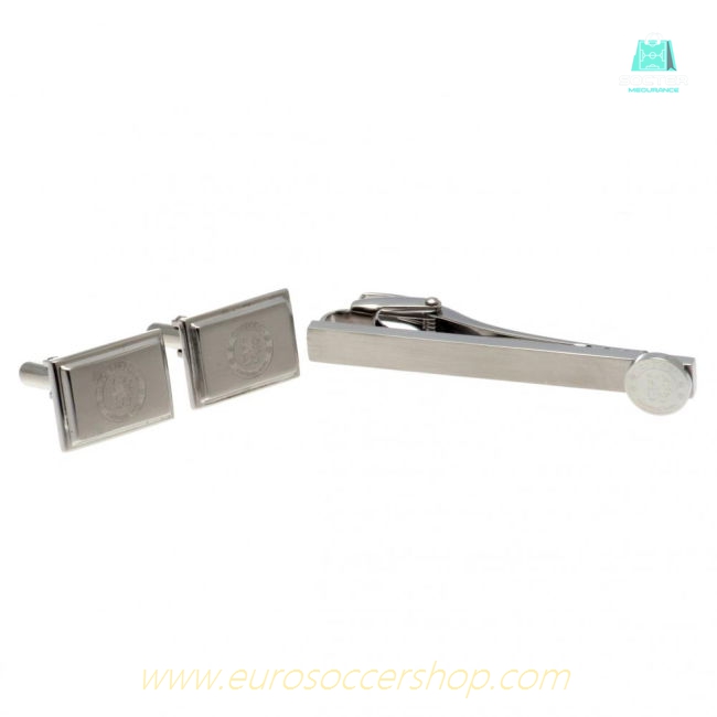 Chelsea FC Tie Slide & Cufflink Set