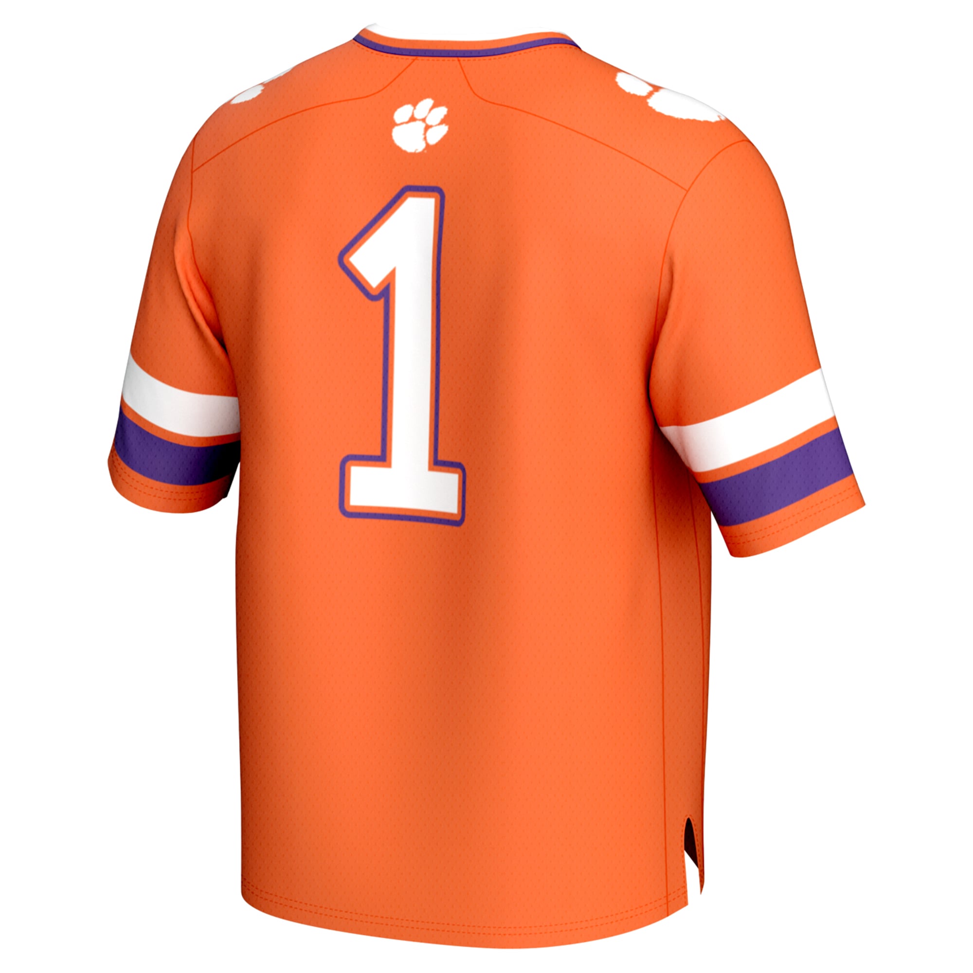 Unisex #1 Orange Clemson Tigers Lightweight Collegiate Football Fashion Jersey