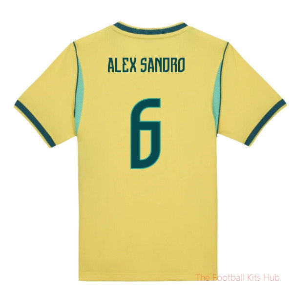 Brazil Home Little Boys 2026-2027 Mini Kit (Alex Sandro 6)