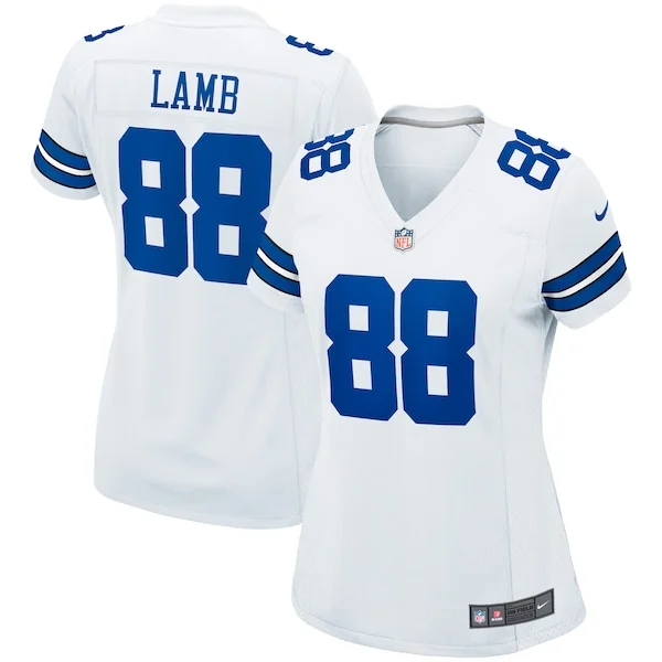 Premium DAL Cowboys Game Jersey - White | NFL Fan Apparel | NFL Footba