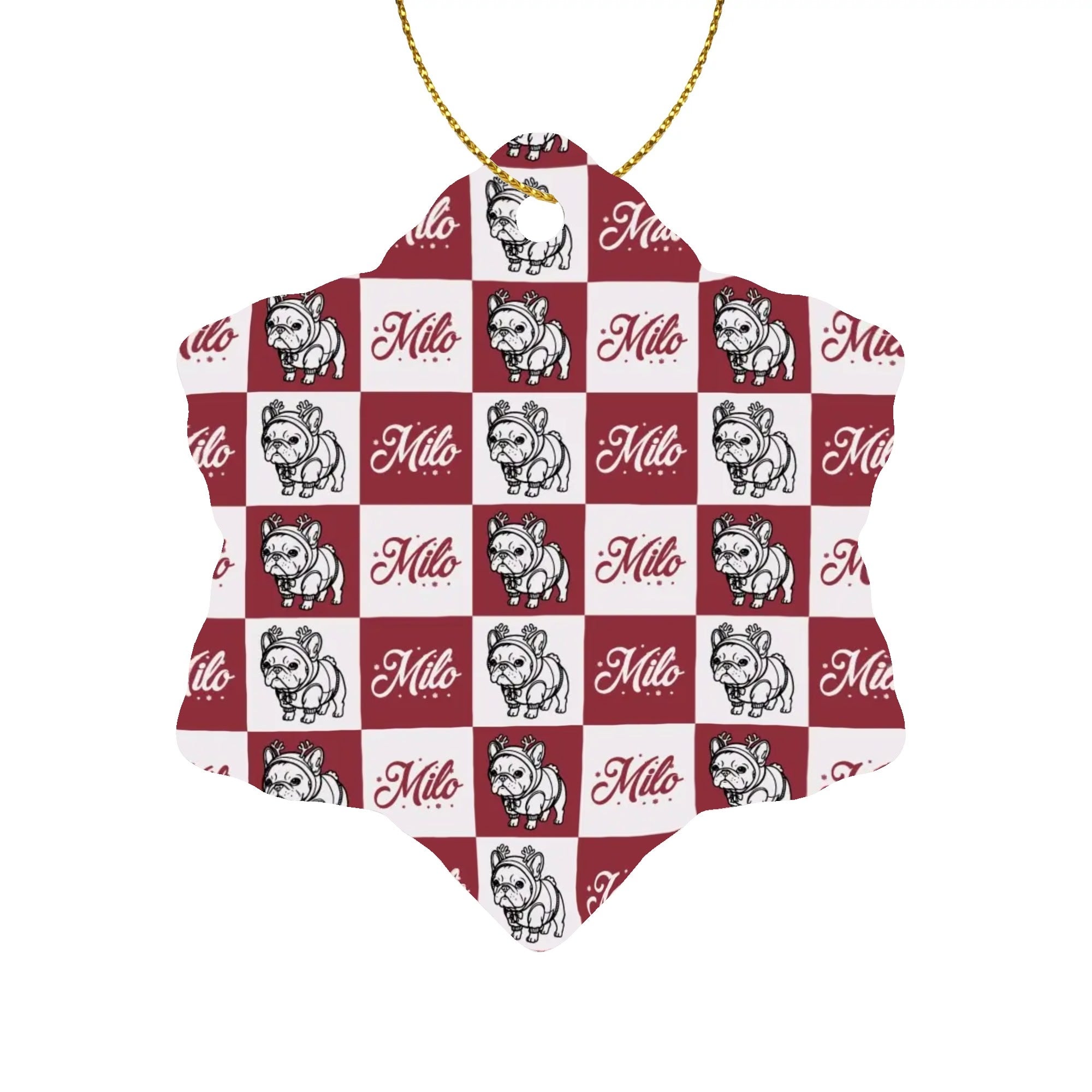 Minimal-Aesthetic Personalized Ornaments For Frenchie Lovers With You...