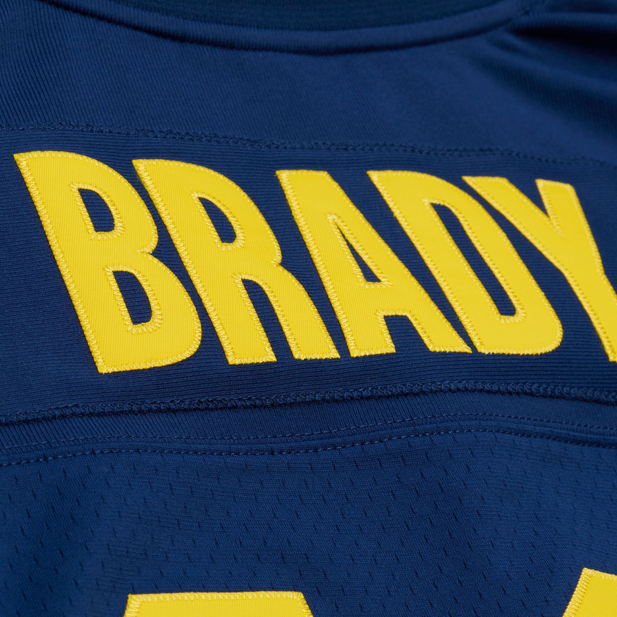 Tom Brady Michigan Wolverines Mitchell & Ness 1999 College Vault Jersey - Navy