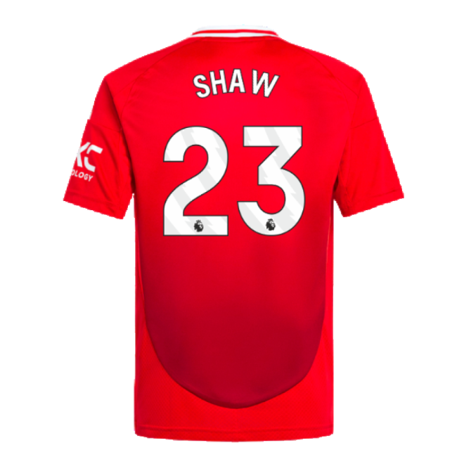 Pro Series Football Man Utd Home Shirt Kids Shaw #23 Updated Desig...