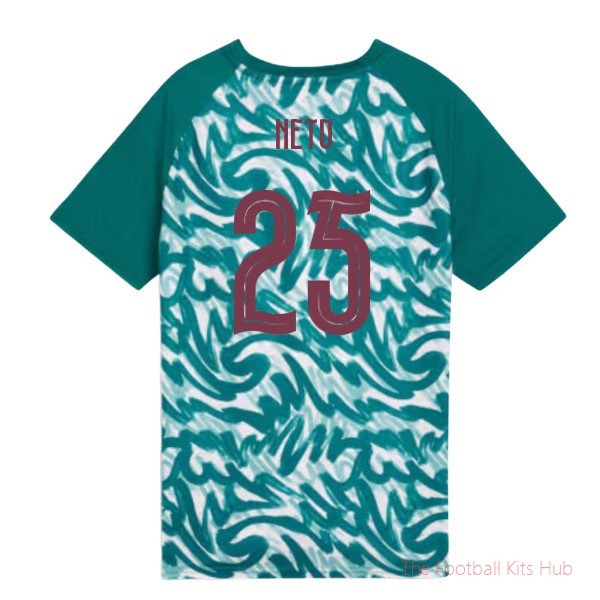2026-2027 Portugal Warm Up Jersey (Green) - Kids (Neto 25)