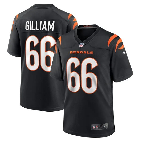 None Nate Gilliam Game Jersey - Black | NFL Player Jersey | NFL Footba