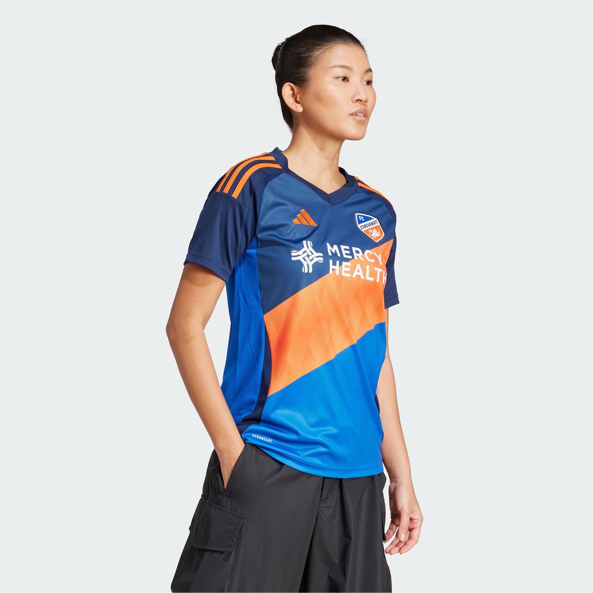 [LK] Youth FC Cincinnati Women's 2025 Orange and Blue Legacy Kit Replica Jersey - Blue