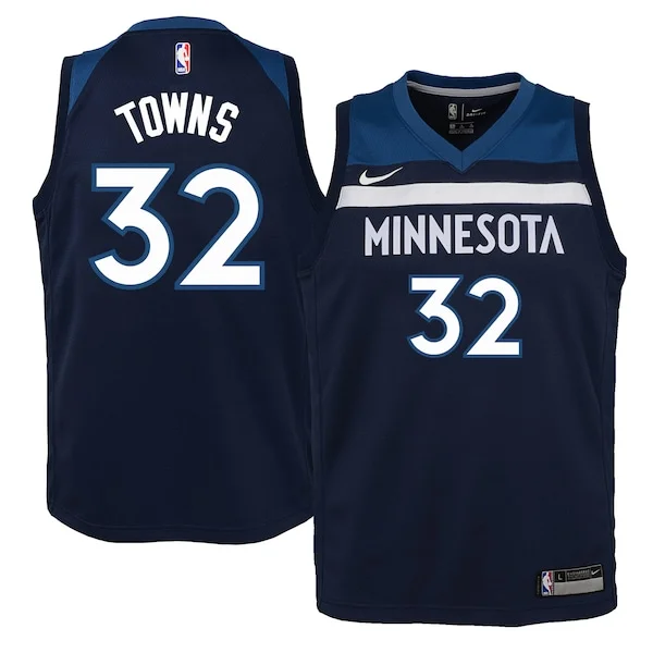 Official Karl-Anthony Towns MIN Swingman Jersey - Navy - Fan Favorite