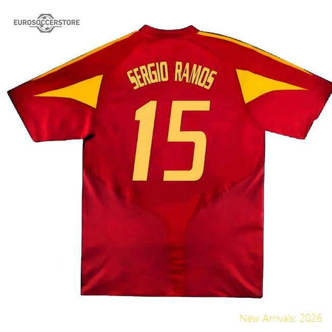 Spain 2004 Home Jersey Shirt Football Fan Apparel Football Fan Supporter Collection
