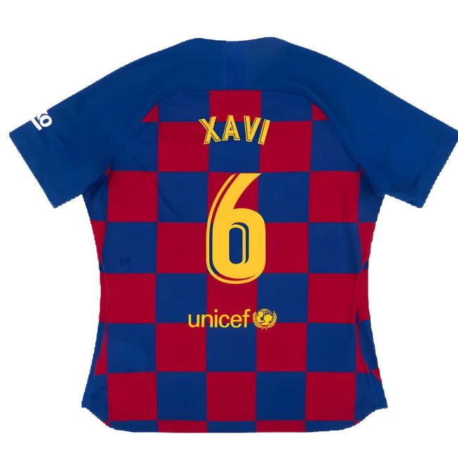 Barcelona 2019-20 Womens Home Shirt (Vaporkit) ((Excellent) S) (XAVI 6)