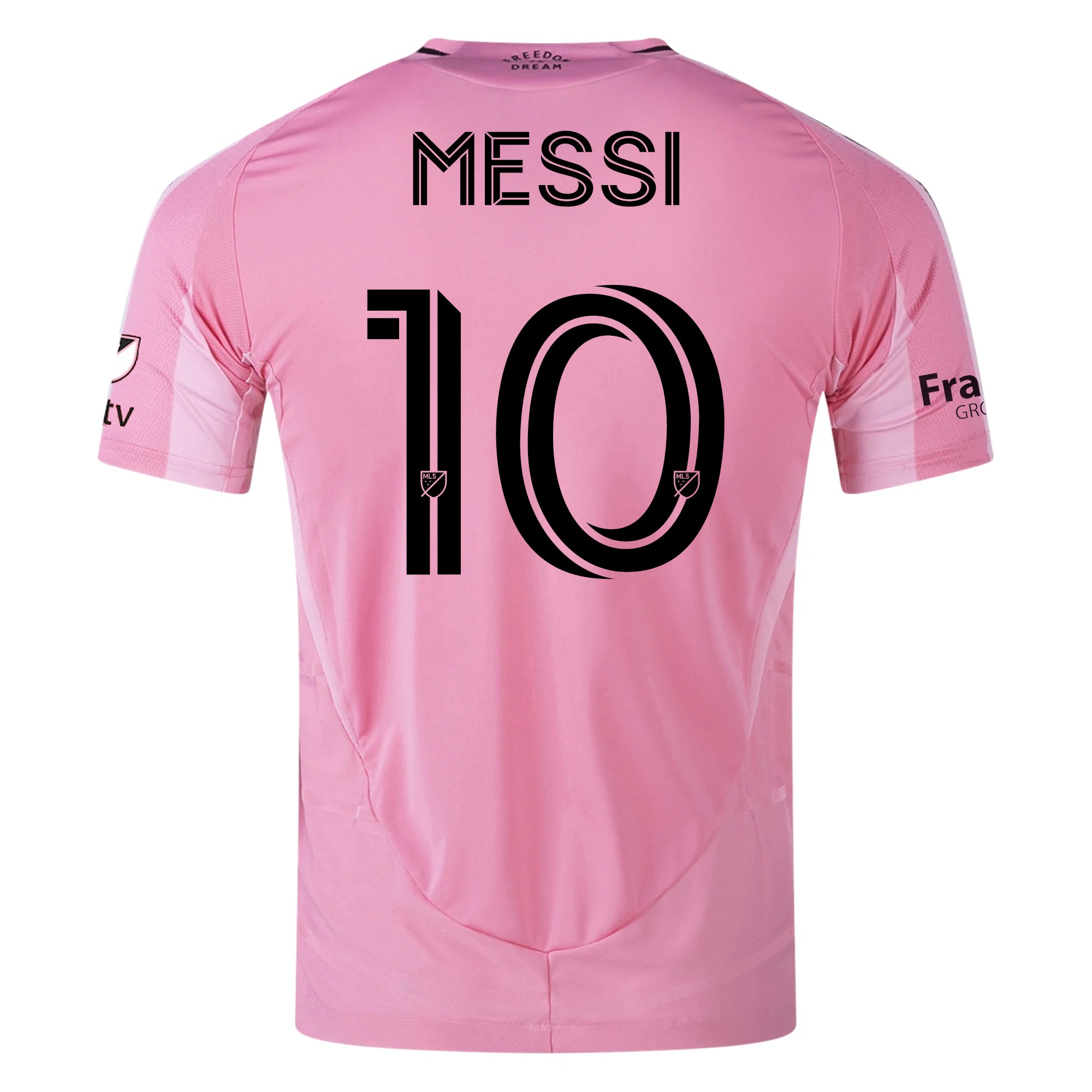 Messi Inter Miami CF Authentic Home Soccer Jersey 25/26 MLS Sponsor Easy Pink