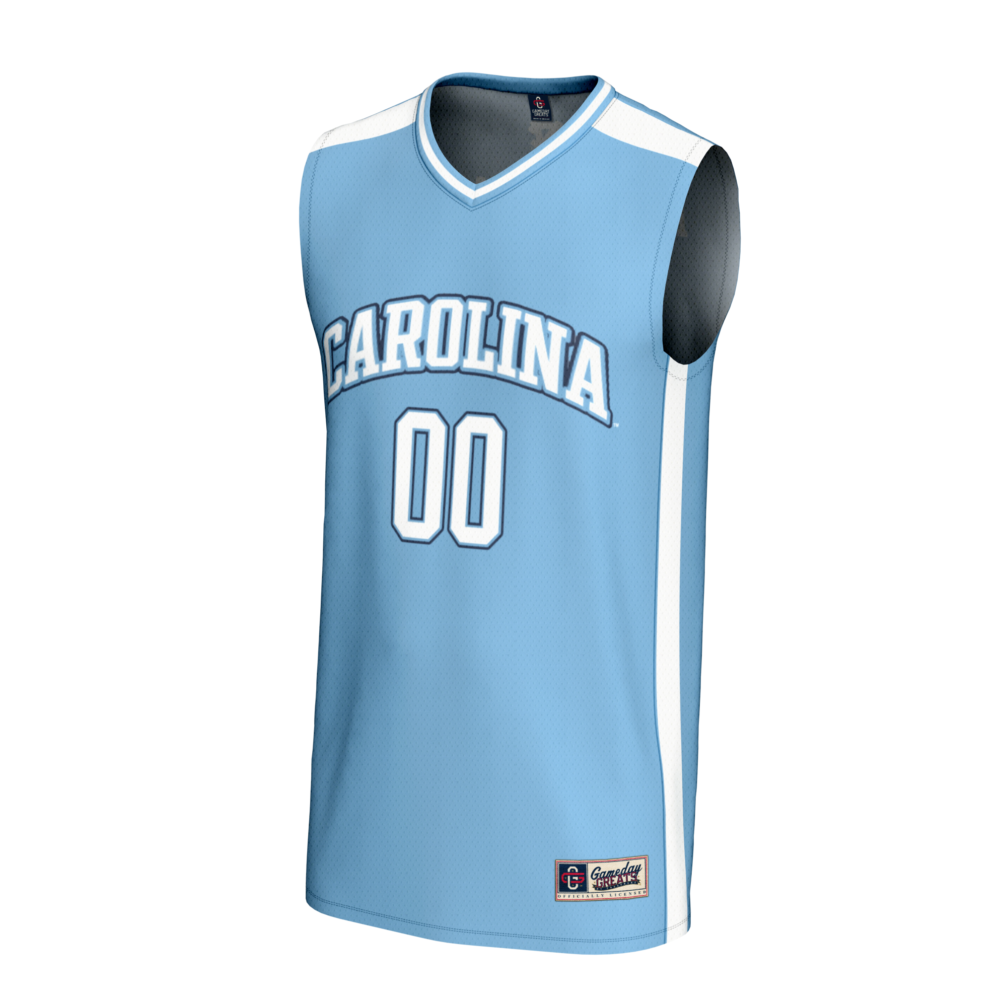 [NJP] North Carolina Tar Heels GameDay Greats NIL Pick-A-Player Lightweight Basketball Fashion Jersey - Light Blue