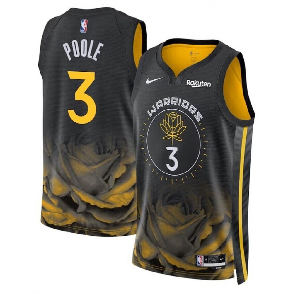 Official Golden State Warriors 3 Black Jersey - NBA Collection