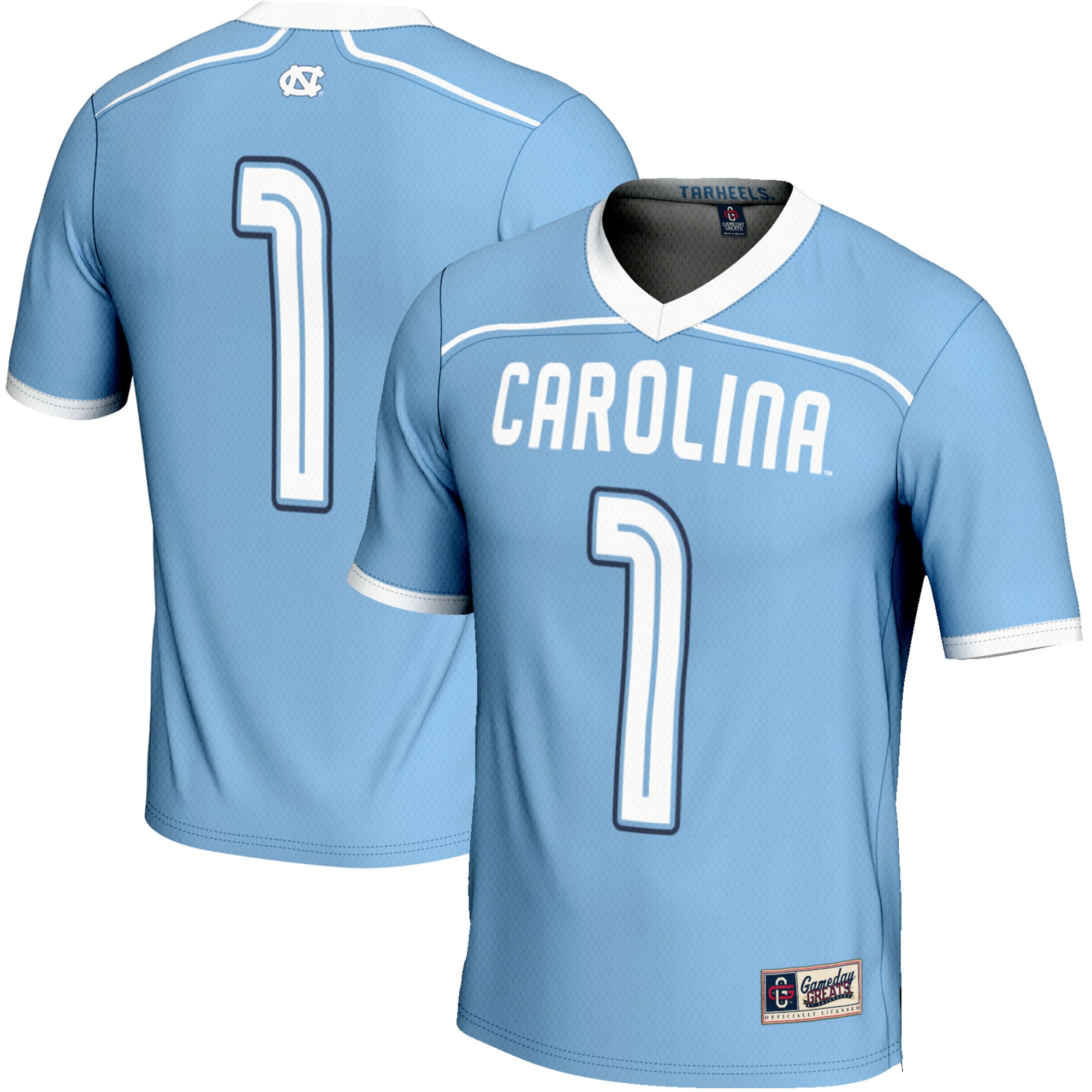 [NJP] Women's North Carolina Tar Heels GameDay Greats Lightweight Men's Lacrosse Jersey - Carolina Blue