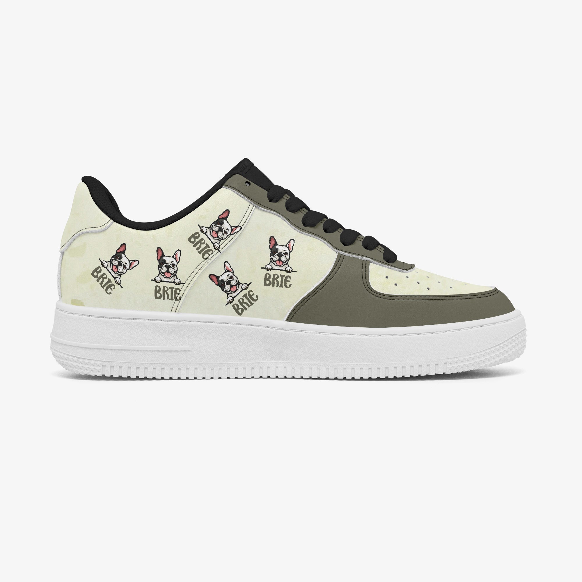 Brie - Personalized Low-Top Leather Sneakers