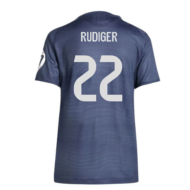 Rudiger 22 Match Worn Style Real Madrid High Standard Away Pro Shirt