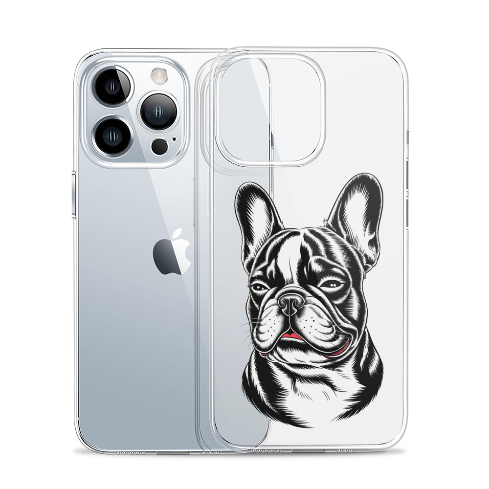French Bulldog Lola Clear Silicone Phone Case For Iphone, Samsung &