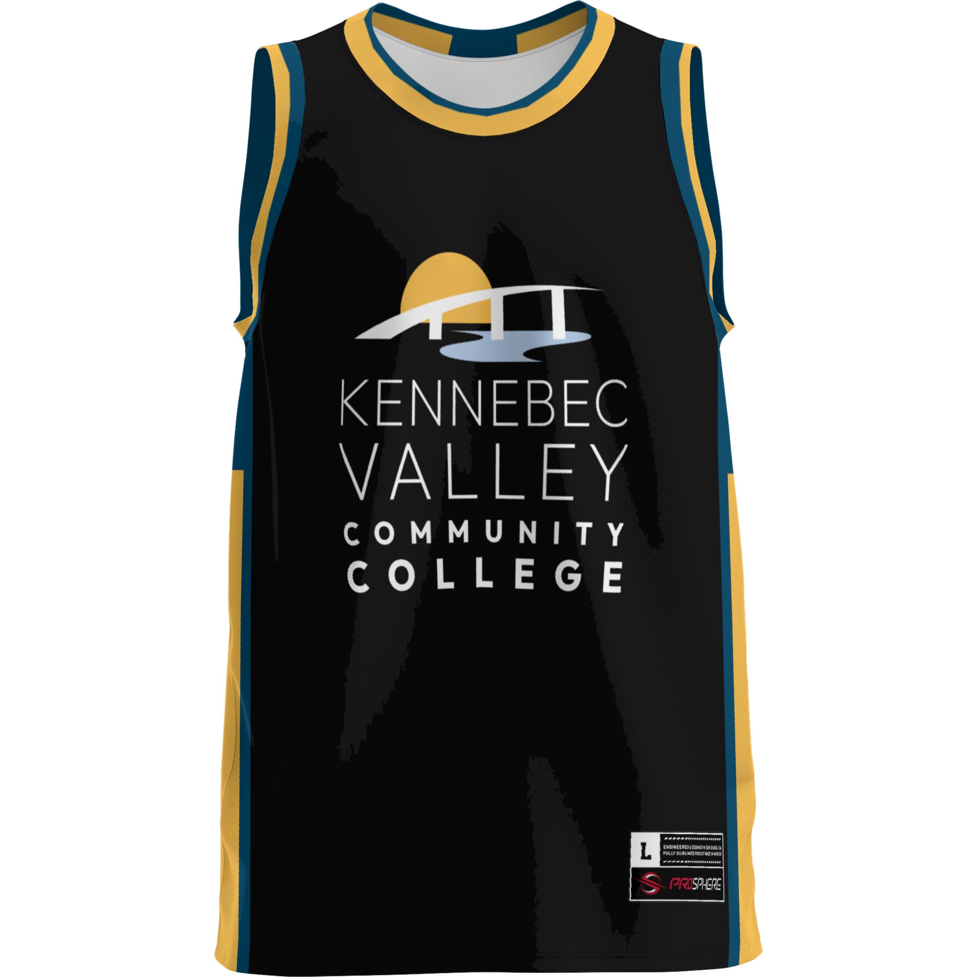 [DDG] Kennebec Valley Community College GameDay Greats Lightweight Basketball Jersey - Black