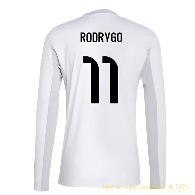 2025-2026 Real Madrid Home Shirt - Authentic Jersey (Rodrygo 11)