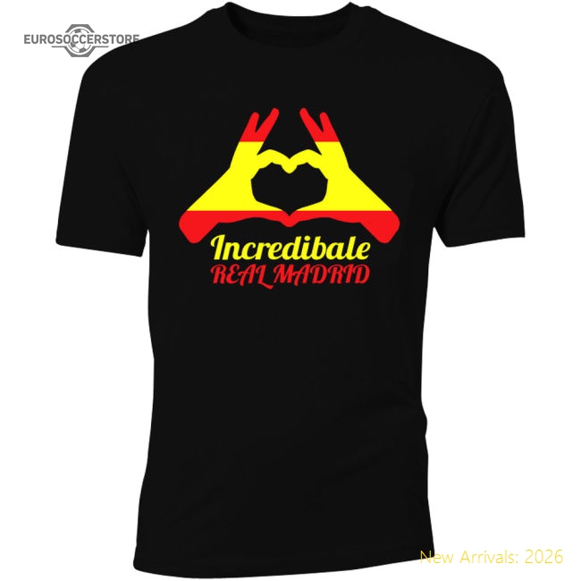 Gareth Bale Real Madrid Incredibale T-shirt (black) - Supporter Edition