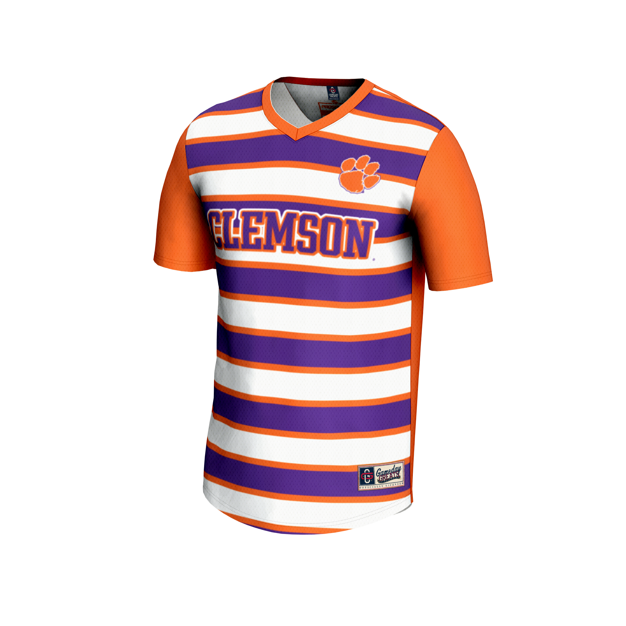 [DDG] Clemson Tigers GameDay Greats Youth Lightweight Soccer Fashion Jersey - Orange