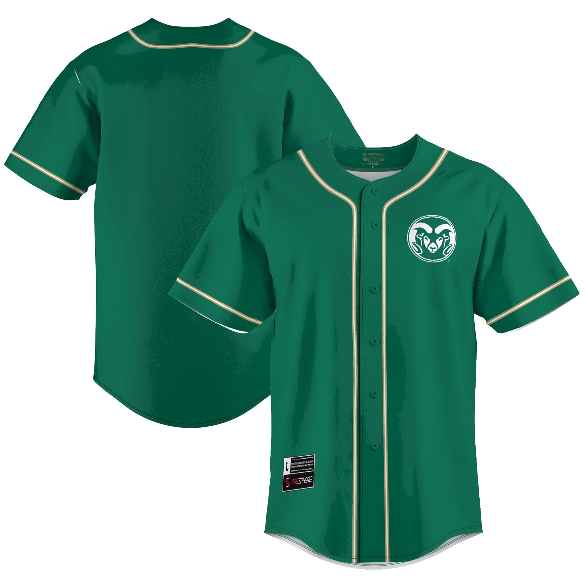 Colorado State Rams GameDay Greats Lightweight Baseball Jersey - Green